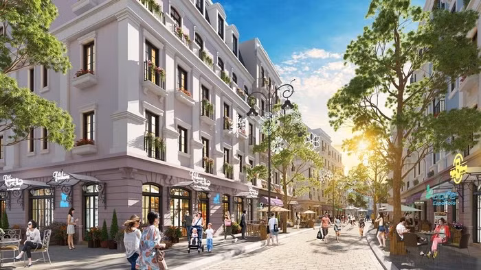 Khu Boutique Shophouse Melodia nằm ở cửa ngõ dẫn vào tổ hợp Bãi Kem (Ảnh minh họa)