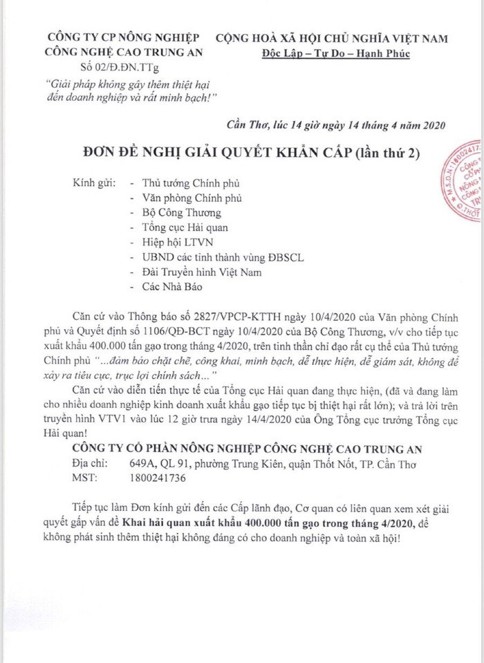 Khuất tất trong xuất khẩu 400 nghìn tấn gạo lúc nửa đêm: Phó Thủ tướng chỉ đạo làm rõ vụ việc ảnh 2