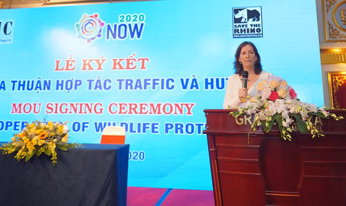 Bà Sarah Ferguson - Giám đốc Tổ chức TRAFFIC tại Việt Nam