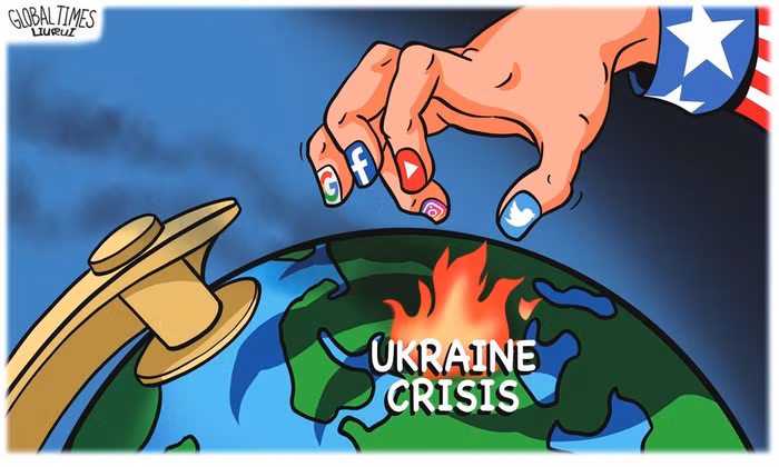 Trong cuộc chiến giữa Ucraina và quân đội Nga, thông qua báo chí và mạng xã hội, phương Tây đã tạo ra được chiến dịch truyền thông rầm rộ có lợi cho Ucraina.