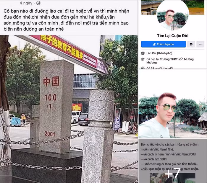 Trong khi Covid -19 đang có nguy cơ bùng phát trở lại thì vẫn tràn lan những quảng cáo đưa người từ Trung Quốc nhập cảnh trái phép vào Việt Nam