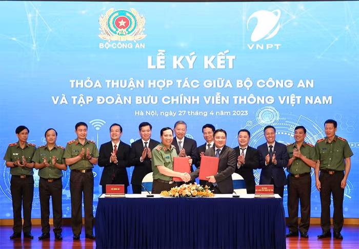 Bộ Công an và Tập đoàn VNPT ký kết thỏa thuận hợp tác