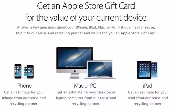 Apple thực hiện trao đổi máy tính cũ tại các cửa hàng bán lẻ ảnh 1