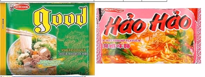 Hai sản phẩm của Công ty Acecook Việt Nam bị Ireland thu hồi vì chứa chất cấm