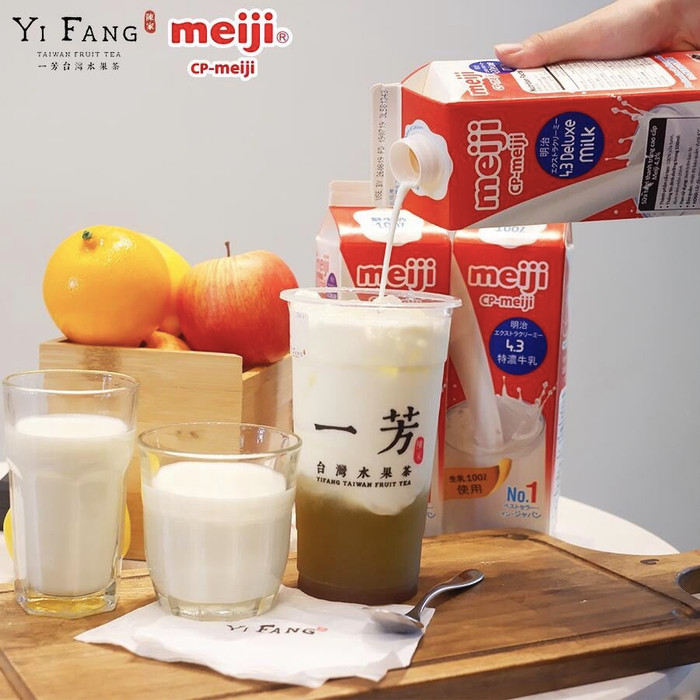 YiFang kết hợp Meiji: Thêm lựa chọn mới cho sản phẩm trà sữa