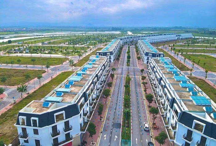 Dãy Shophouse TNR Stars Diễn Châu có mặt tiền là đường 28m, kết nối Quốc lộ 1A và Cao tốc Diễn Châu - Bãi Vọt