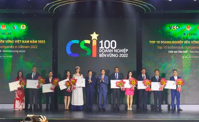 TOP 100 doanh nghiệp bền vững tại Việt Nam năm 2022