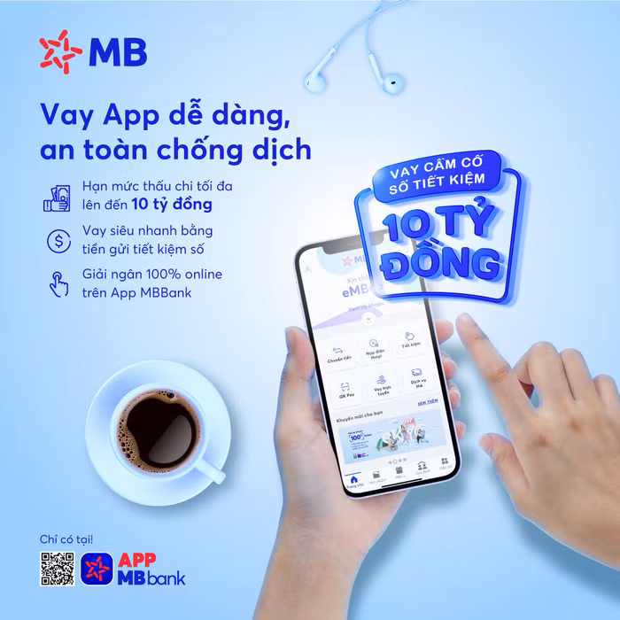 MBBank là ngân hàng tiên phong trong việc cho phép khách hàng vay và giải ngân ngay trên App MBBank