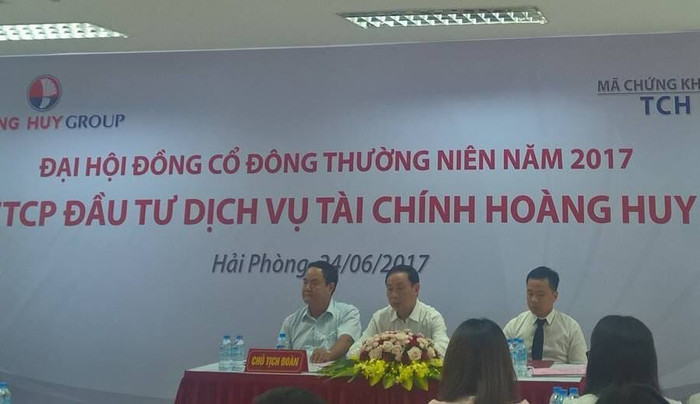 Tài chính Hoàng Huy mục tiêu lãi 420 tỷ đồng, cổ tức 10% tiền mặt