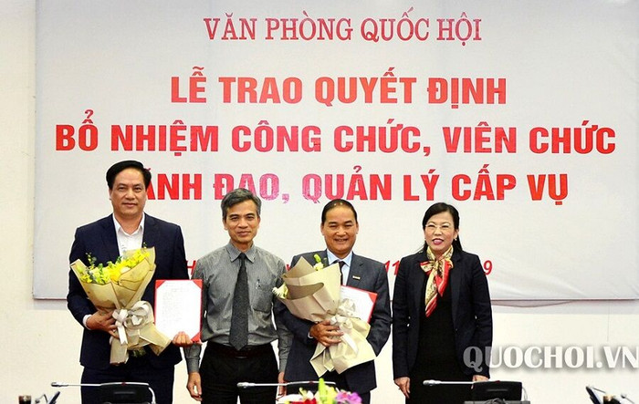 Văn phòng Quốc hội bổ nhiệm nhân sự mới