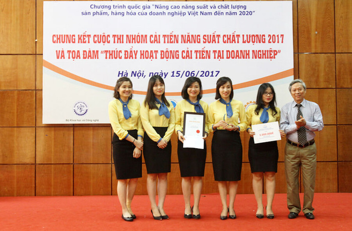 PVcomBank đạt giải Nhì toàn quốc trong cuộc thi “Cải tiến năng suất chất lượng 2017”