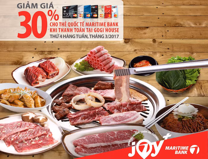 Chủ thẻ quốc tế Maritime Bank được giảm giá 30% chi tiêu