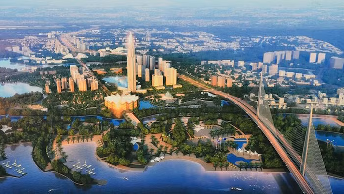 Geleximco đang lập đồ án quy hoạch hai bên bờ sông Hồng