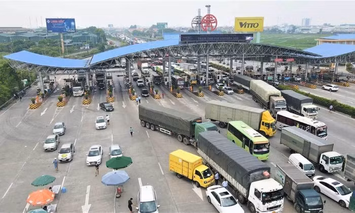 Trạm thu phí Pháp Vân – Cầu Giẽ thuộc cửa ngõ phía Nam Hà Nội.