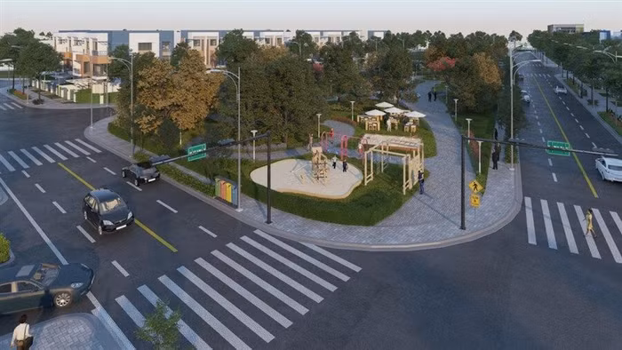 Phối cảnh dự án Viva Park theo mô hình khu đô thị khép kín