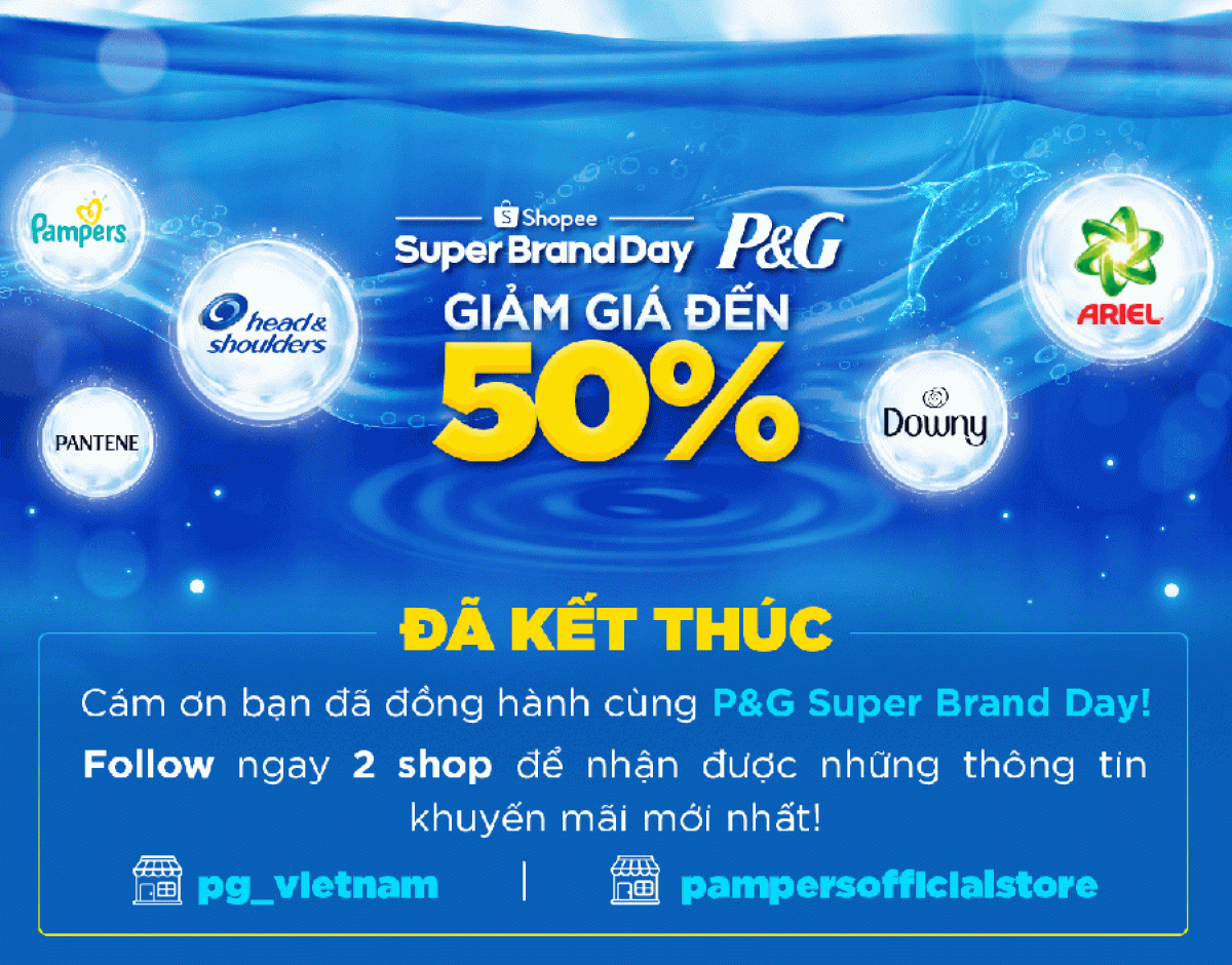 Doanh số bán hàng của P&G tăng gấp 450 lần trong chương trình ngày hội hàng chính hãng