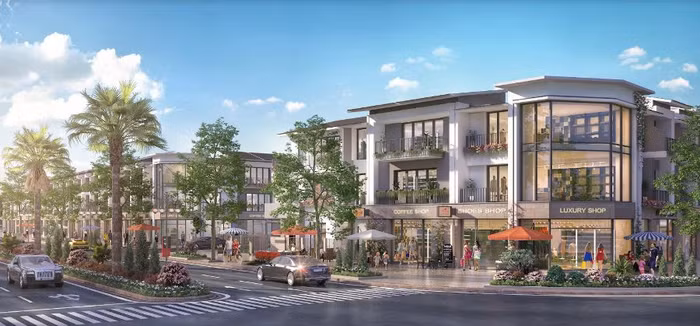 Phối cảnh đại lộ trung tâm dự án TNR Stars Kiến Tường