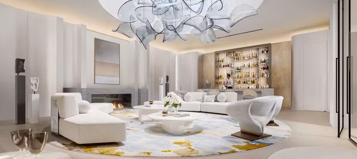 Nơi tiếp đón khách của căn hộ Furturist