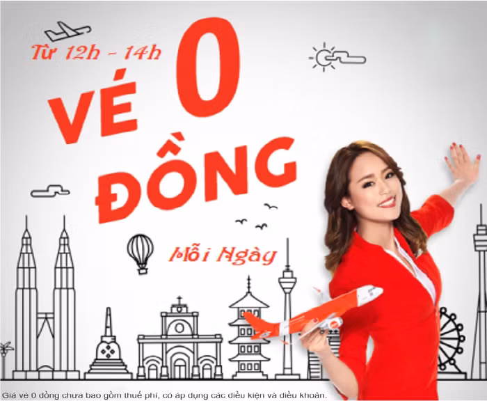 vé 0 đồng