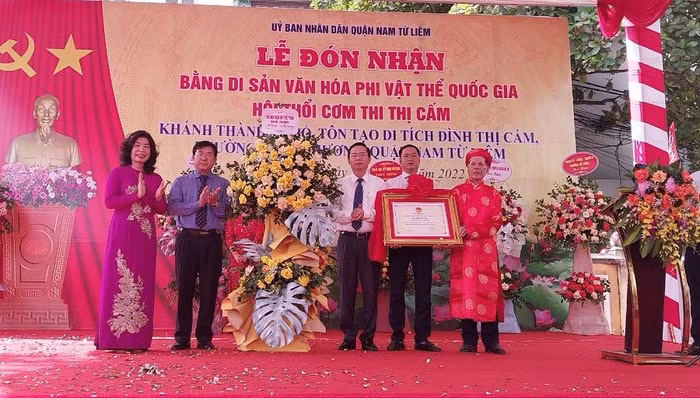 Lễ đón nhận Bằng Di sản văn hóa phi vật thể cấp Quốc gia “Hội thổi cơm thi Thị Cấm”