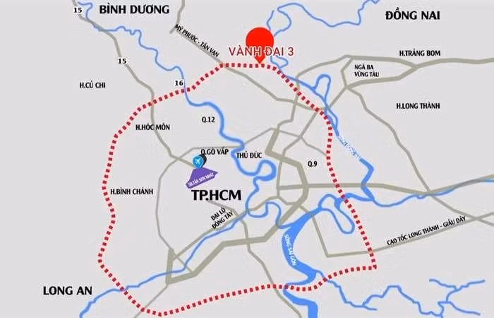 Trình Quốc hội đường vành đai 3 TP. HCM hơn 75.000 tỷ đồng, khởi công năm 2023