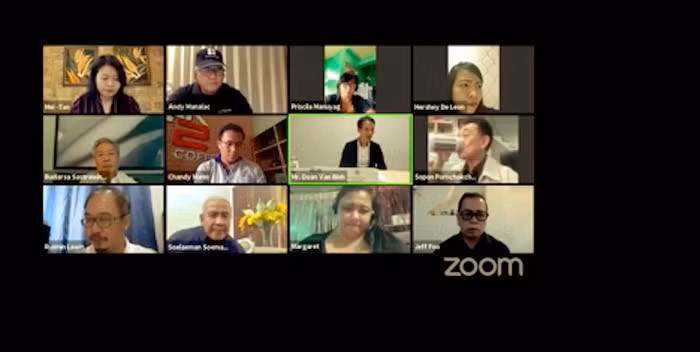 Phó Chủ tịch VNREA Đoàn Văn Bình chia sẻ tại Hội nghị Quốc tế online với chủ đề: "Tương lai của thị trường Bất động sản sau Covid-19 tại các nước ASEAN"