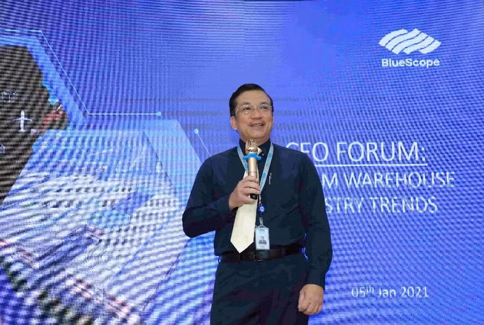 Ông Võ Minh Nhựt, Tổng Giám đốc NS BlueScope Việt Nam chia sẻ về công nghệ của dòng sản phẩm tôn cao cấp Colorbond