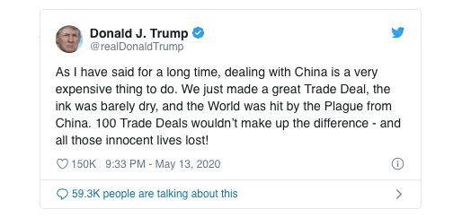 TT Donald Trump: 100 thoả thuận thương mại không bù được thiệt hại của Covid-19 ảnh 1 TT Donald Trump: 100 thoả thuận thương mại không bù được thiệt hại của Covid-19 ảnh 1
