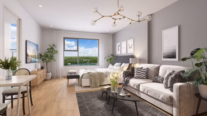 Thiết kế căn hộ mẫu tòa Nguyệt Quế