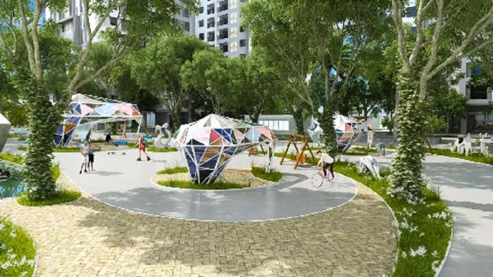 Không gian xanh trong dự án TNR Goldmark City