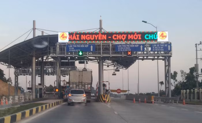 Trạm BOT trên tuyến Thái Nguyên - Chợ Mới 