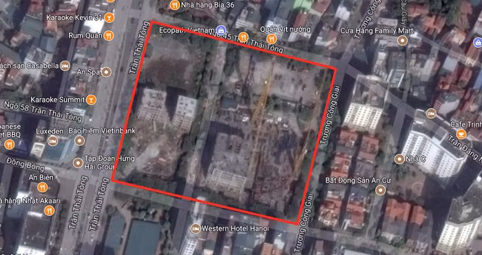 Điểm mặt hai dự án bỏ hoang trên đường Trần Thái Tông