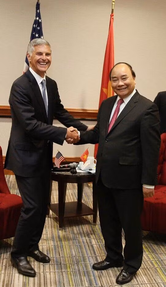 Ông Christopher J Nassetta, Chủ tịch kiêm Tổng Giám đốc điều hành tập đoàn Hilton tiếp kiến Thủ tướng Nguyễn Xuân Phúc