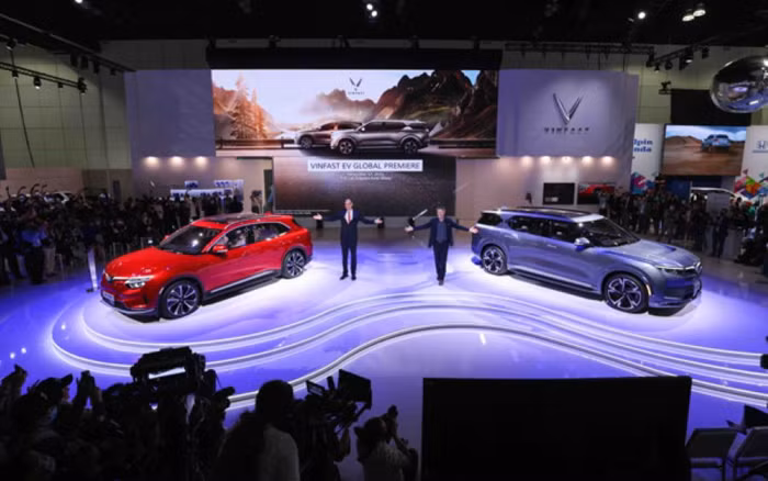 VinFast ra mắt thương hiệu xe điện tại Los Angeles Auto Show 2021