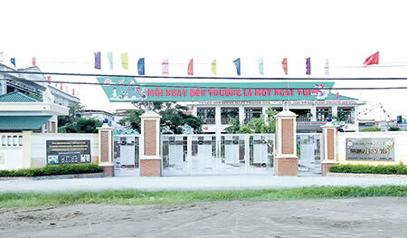 Trường Mầm non An Khê - một trong những công trình do Công ty của CCB Nguyễn Hữu Khích thi công.