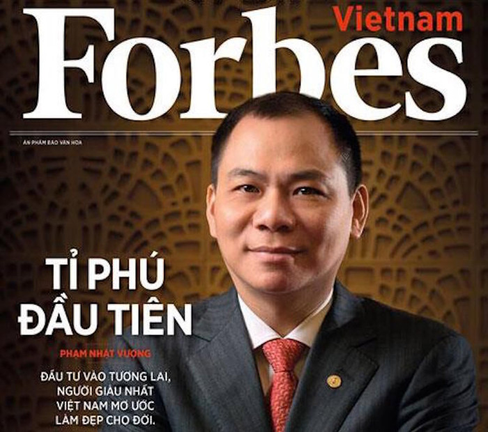 Forbes: Tài sản của ông Phạm Nhật Vượng đã vượt ngưỡng 2,2 tỷ USD