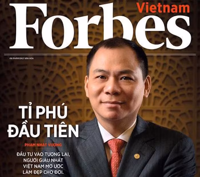 Forbes: Tài sản của ông Phạm Nhật Vượng đã vượt ngưỡng 2,2 tỷ USD