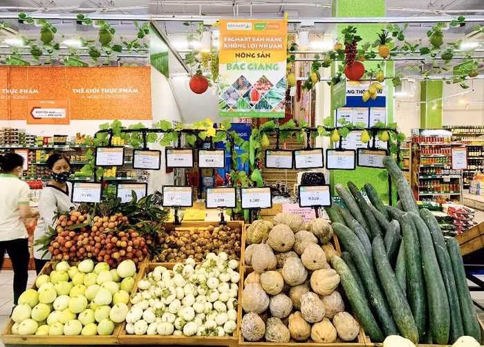 BRGMart hỗ trợ tiêu thụ nông sản Bắc Giang
