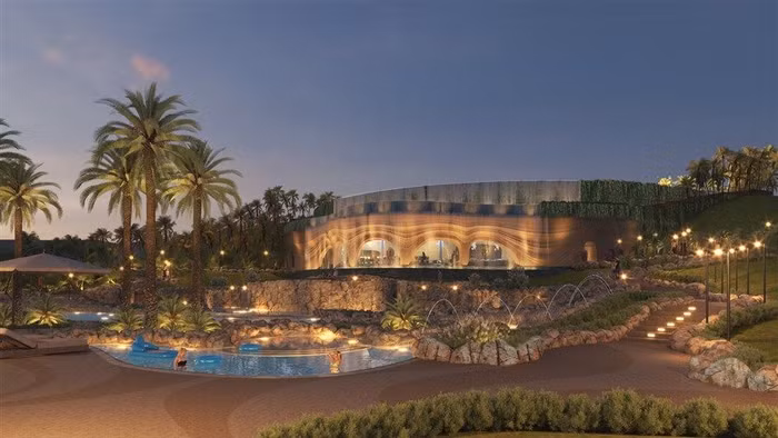 Nhà hàng Waterfall Lounge được thiết kế như một hang động huyền ảo ẩn mình dưới những hồ bơi và thác nước sẽ là một trong những điểm nhấn đặc biệt tại NovaHill Mui Ne