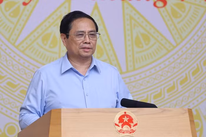 Thủ tướng Phạm Minh Chính tại buổi làm việc