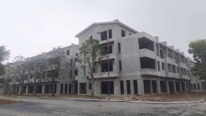 Lô nhà liền kề có diện tích 100m2 có giá bán 56 triệu đồng/m2