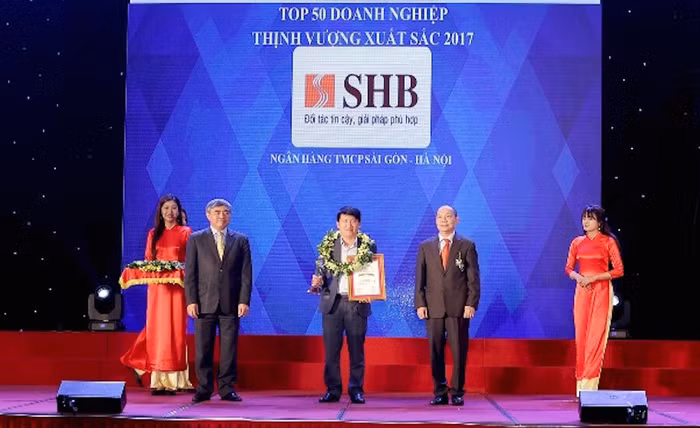 Ngân hàng SHB vào Top 50 Doanh nghiệp thịnh vượng xuất sắc Việt Nam 2017