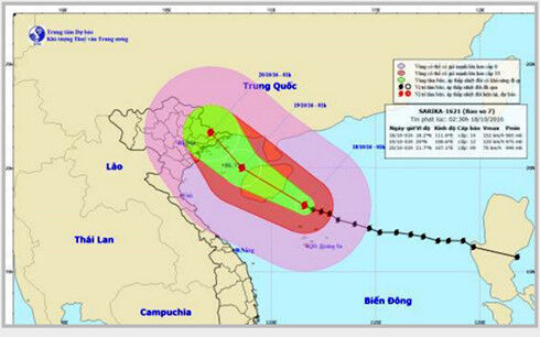 Tin mới nhất về cơn bão số 7: Tâm bão gió giật cấp 16, mưa to trên diện rộng