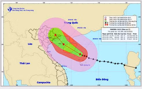 Tin mới nhất về cơn bão số 7: Tâm bão gió giật cấp 16, mưa to trên diện rộng