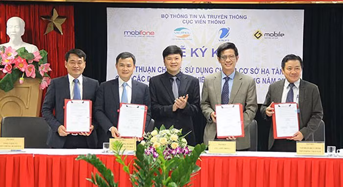 Ngày 10/6/2020, VNPT, MobiFone, Gtel và Viettel đã ký kết thỏa thuận dùng chung cơ sở hạ tầng các trạm thu phát sóng (BTS).