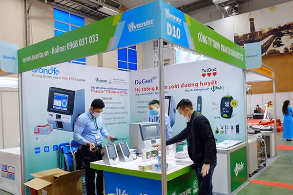 Một trong những gian hàng được trưng bày tại triển lãm