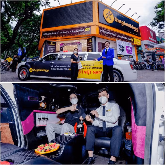 Đón khách hàng đến sự kiện bằng limousine