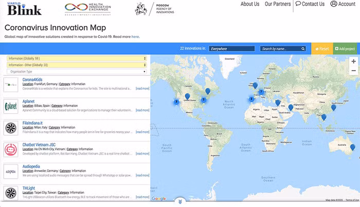 Bot Bán Hàng được ghi danh trên "Global Map of Coronavirus Innovations" về phòng chống Covid-19
