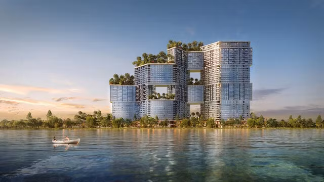 Theo Perkins Eastman – Tập đoàn thiết kế danh giá của Mỹ (trụ sở tại New York), Sky Forest sở hữu kiến trúc xuất sắc đến mức xứng đáng đứng vào danh sách những toà tháp biểu tượng đẹp nhất của Việt Nam. Dự án được lấy cảm hứng từ kỳ quan thế giới “vườn treo Babylon”.