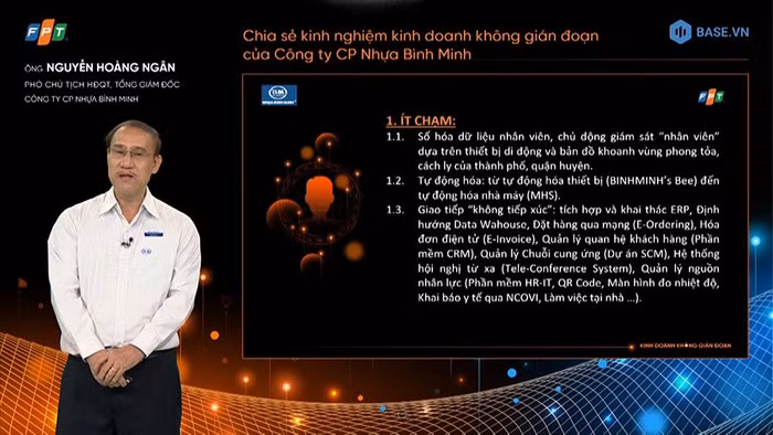 Ông Nguyễn Hoàng Ngân - Phó Chủ tịch HĐQT, Tổng Giám đốc Công ty cổ phần Nhựa Bình Minh